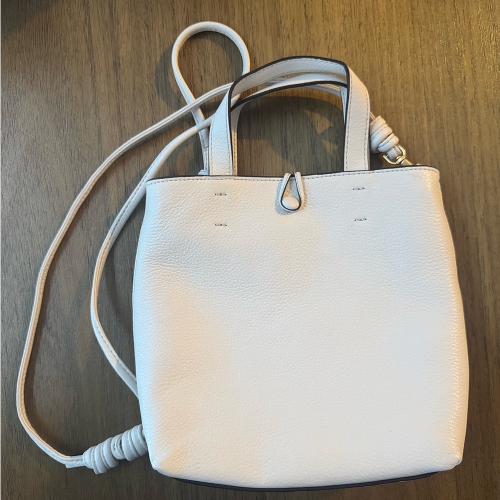 Vera Bradley Mini Original Tote Bag in Cottage Cream Leather!